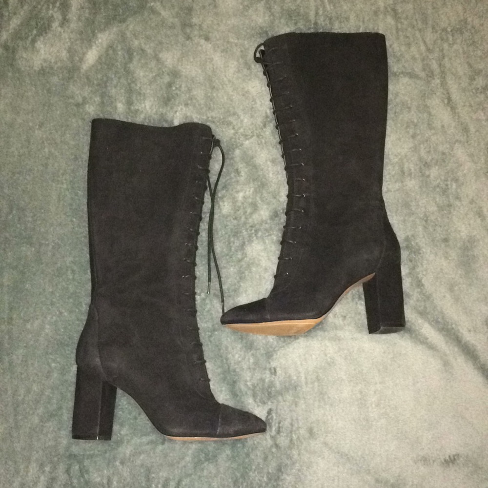 Nine West Black Heel Boots Size 7M